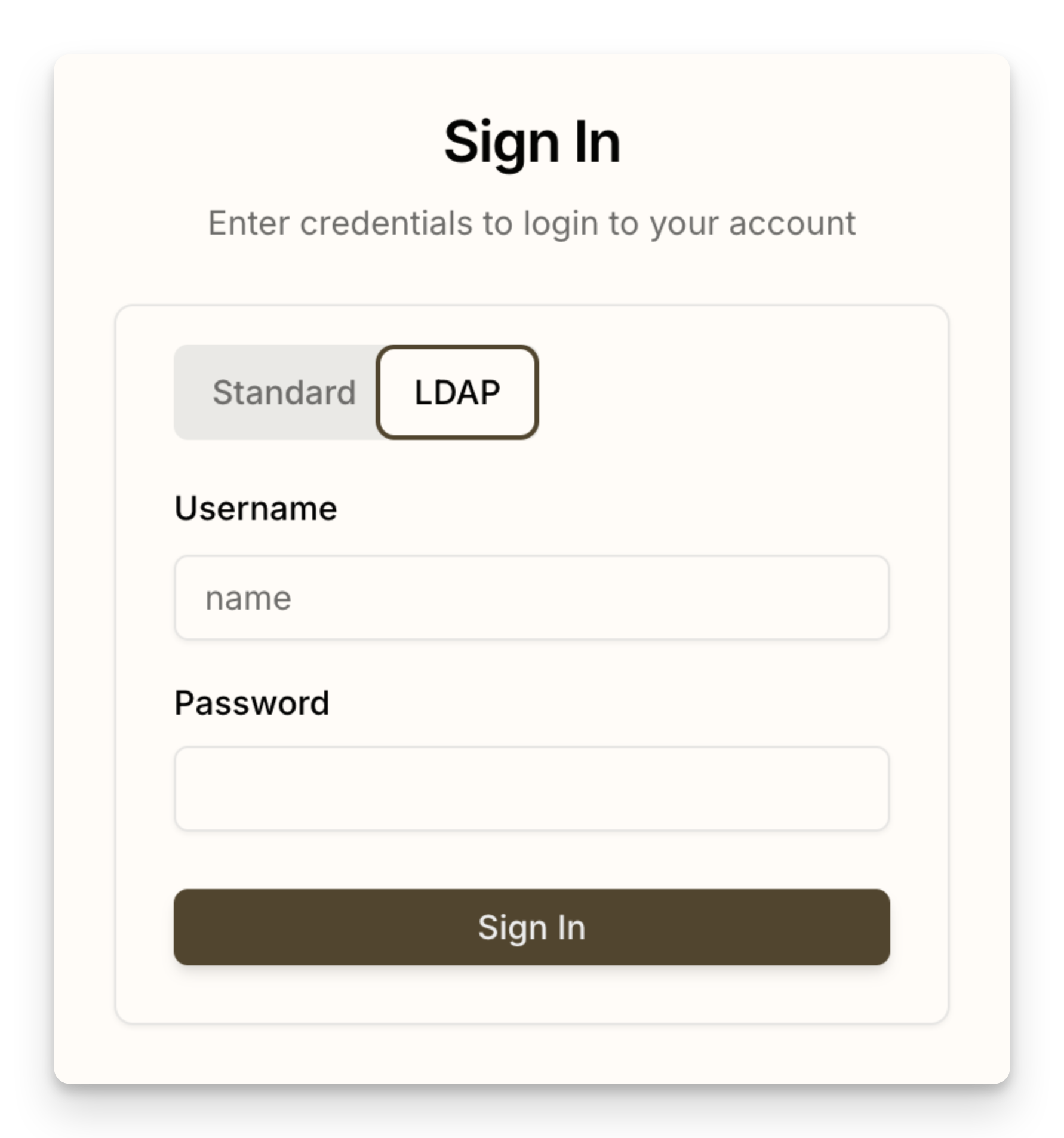 LDAP Signin